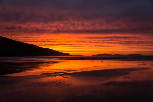 Dusk at the beach
