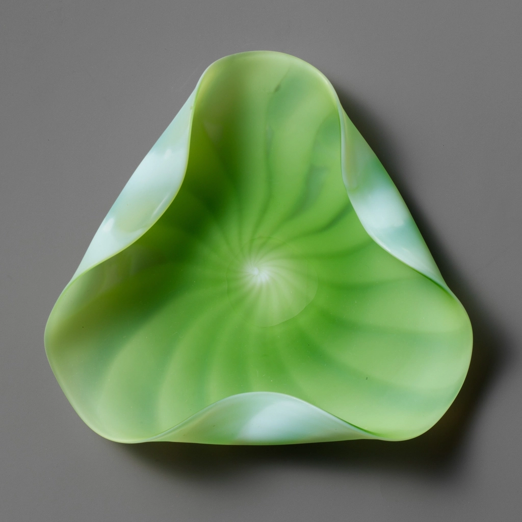 Elegant green abstract art