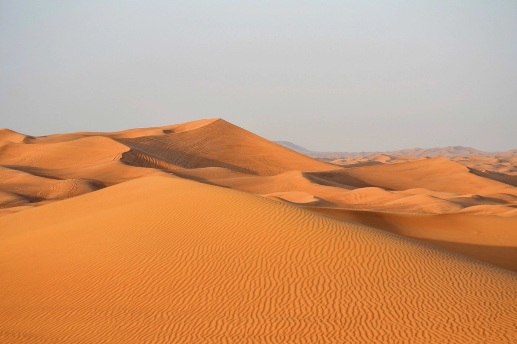 Empty desert landscape scenery