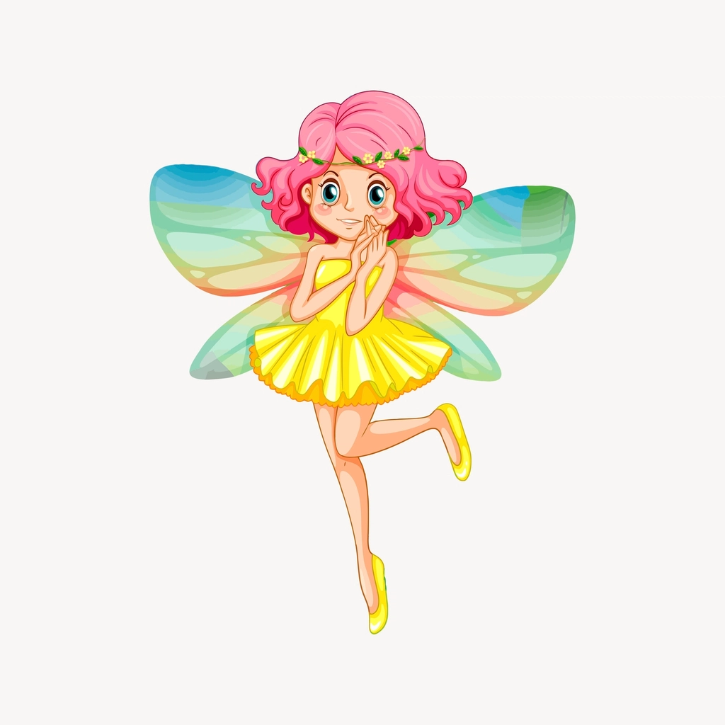Fairy clipart, cartoon character illustration