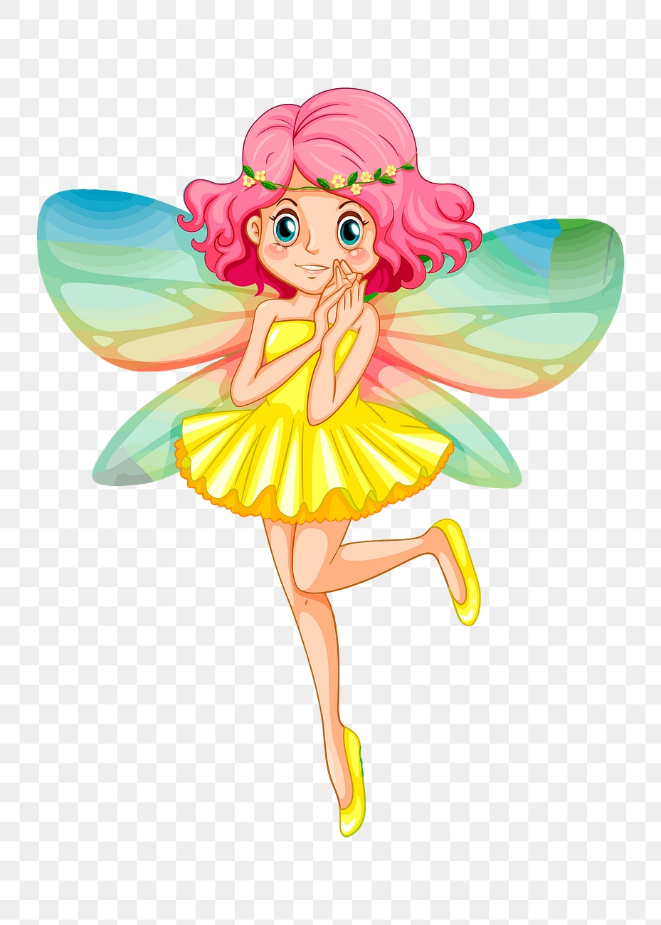 Fairy png sticker cartoon character