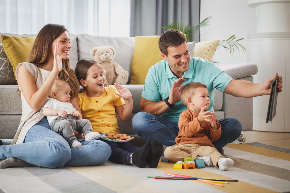 Family Playing