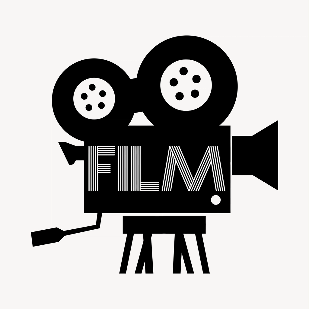 Film camera clipart, drawing illustration