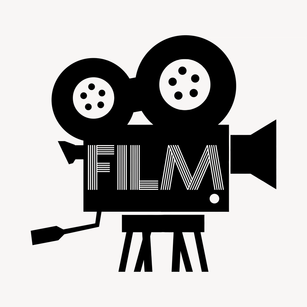 Film camera clipart, drawing illustration