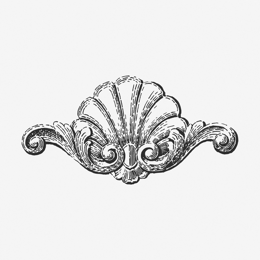 Floral ornament hand drawn illustration