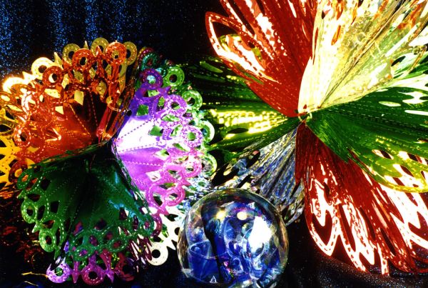 foil holiday ornaments with paperweight