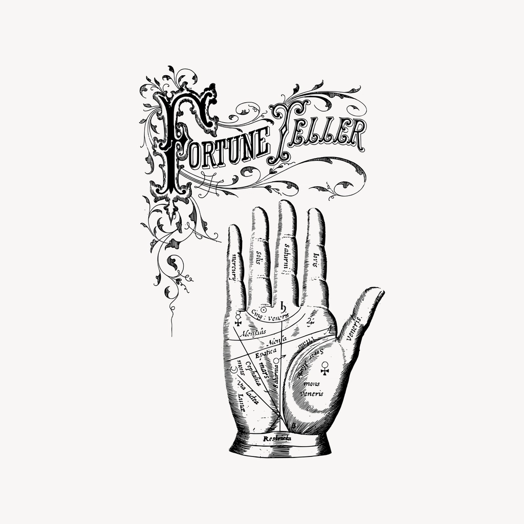 Fortune teller clipart, drawing illustration