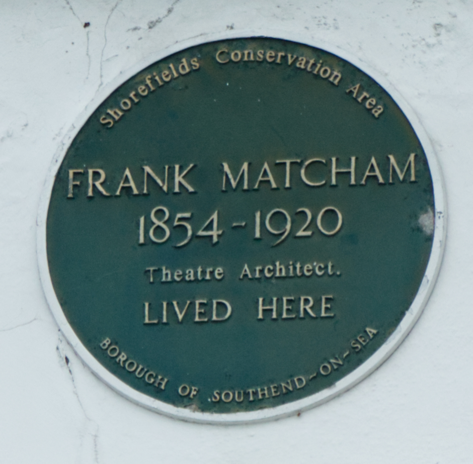Frank Matcham Plaque