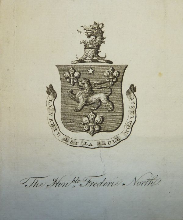 Frederick North, Earl of Guilford, 1766-1827
