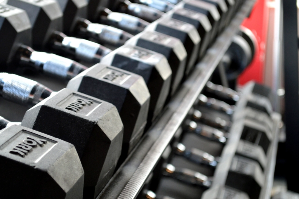 Free gym dumbbell rack photo