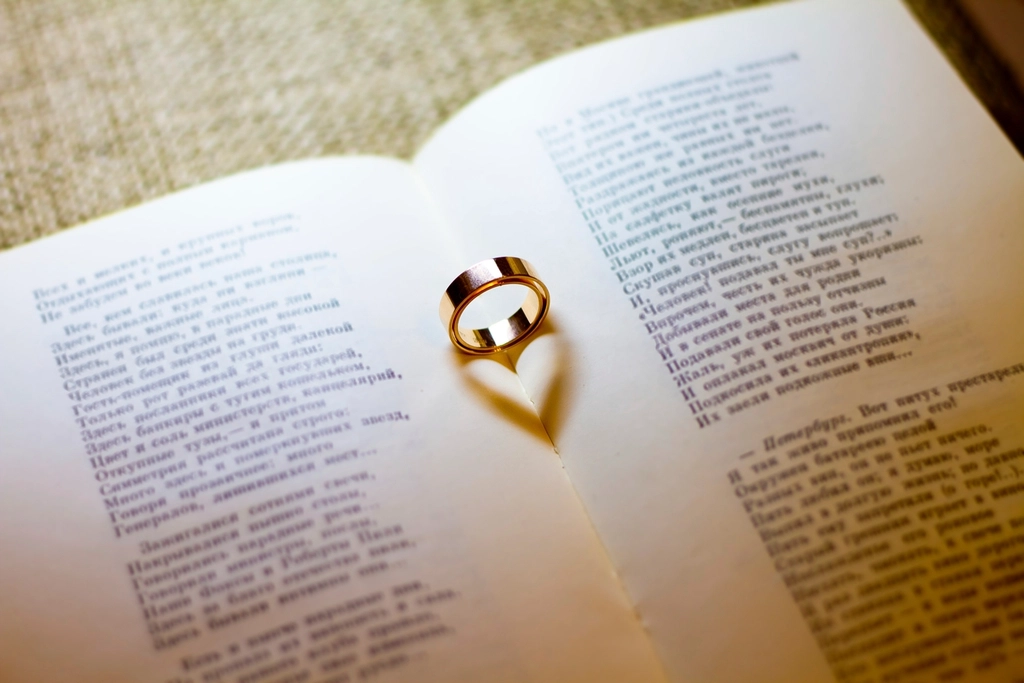 Free heart shadow wedding ring
