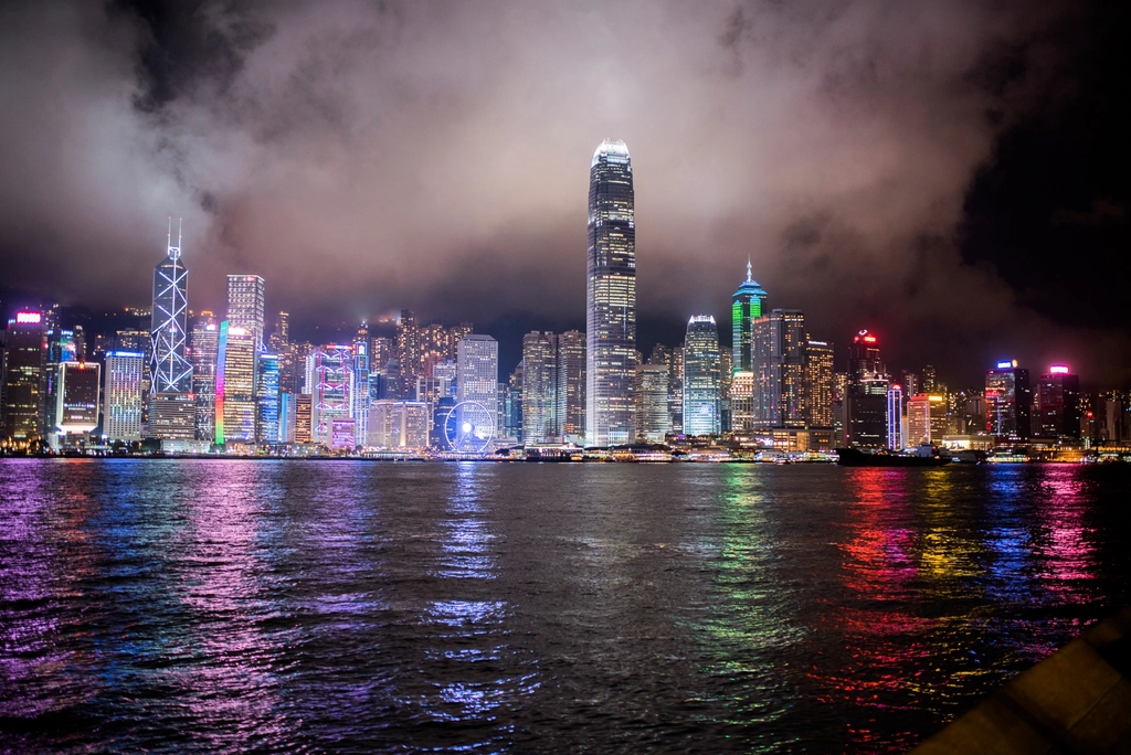 Free Hong Kong city skyline