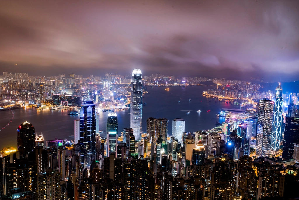 Free Hong Kong city skyline