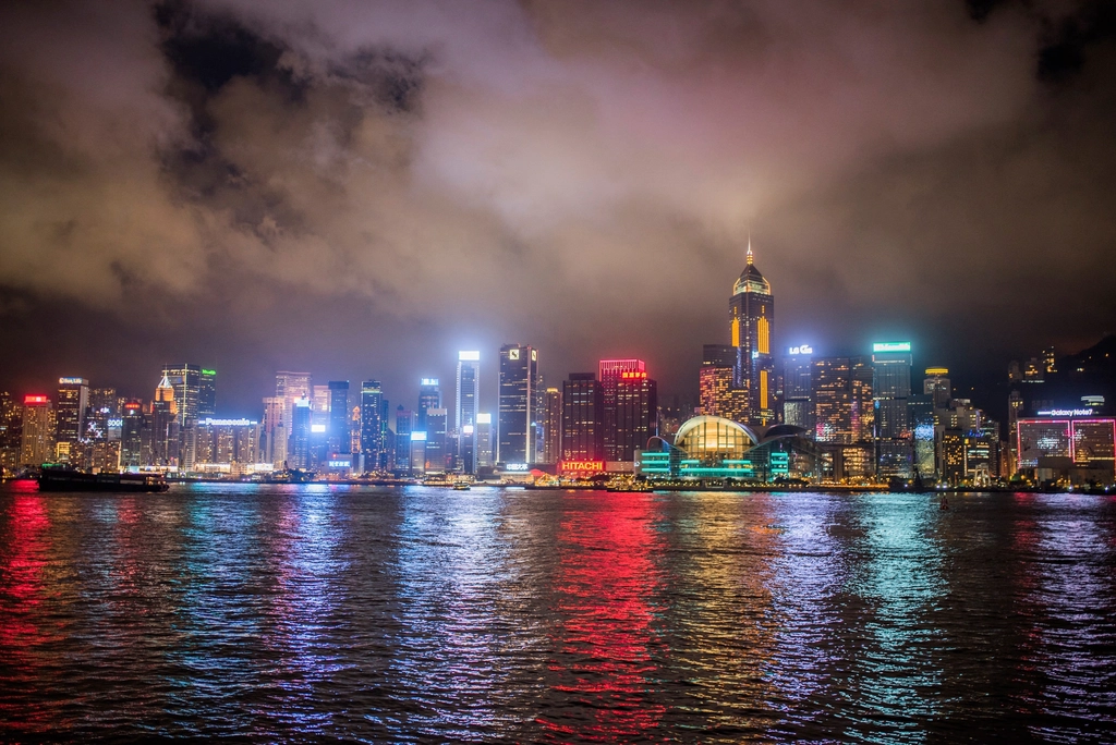 Free Hong Kong city skyline