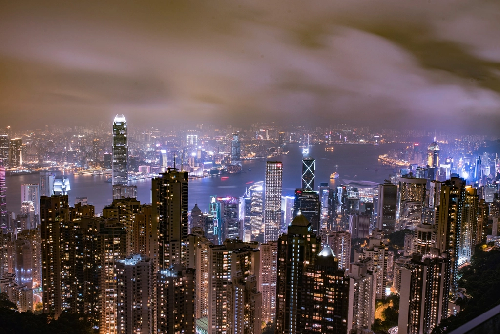 Free Hong Kong city skyline