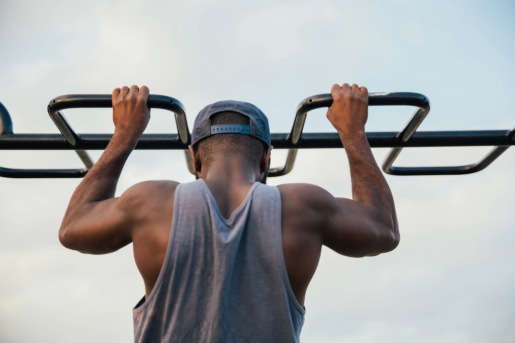 Free person exercising outdoors photo