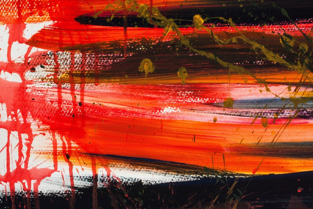Free red black abstract art