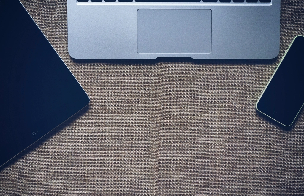 Free workspace flat lay laptop