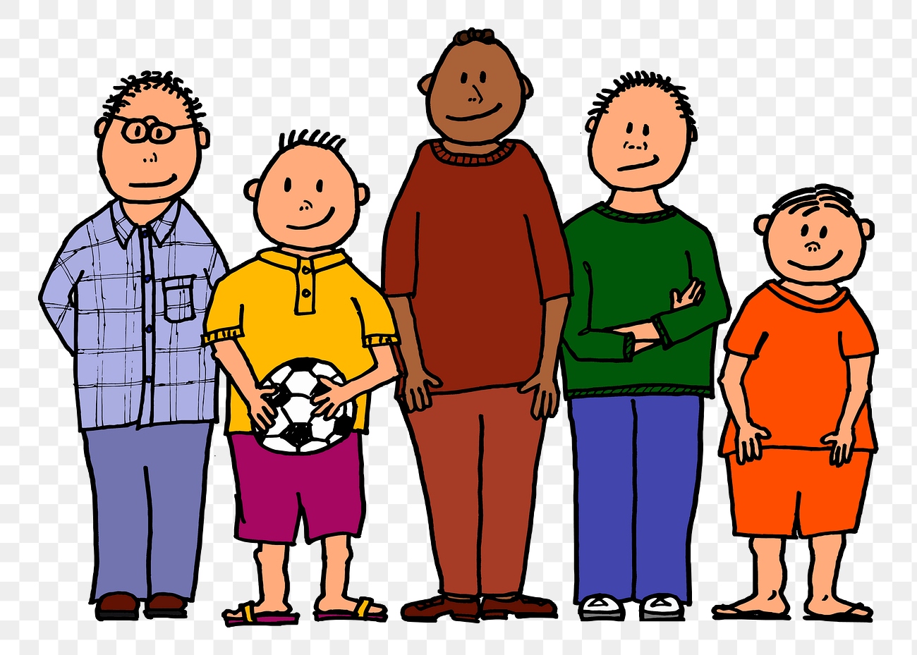 Friends png sticker, cartoon character