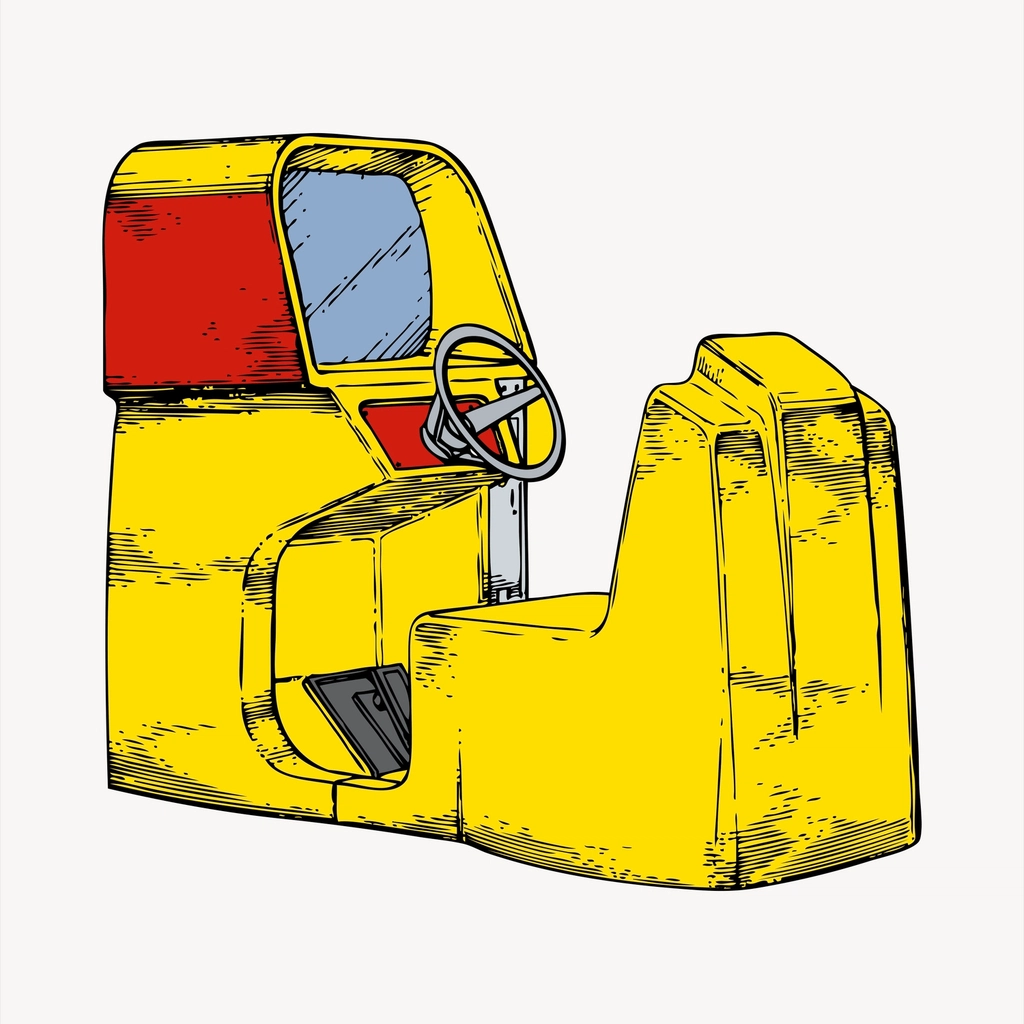 Game booth clipart, drawing illustration