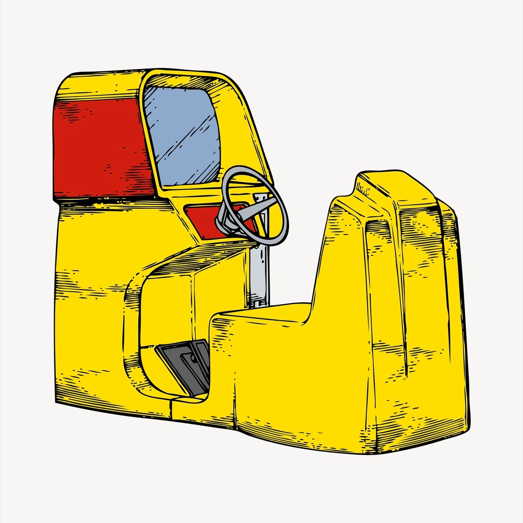Game booth clipart, drawing illustration
