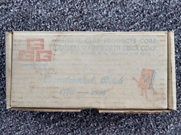 General Clay Products commemorative bicentennial brick