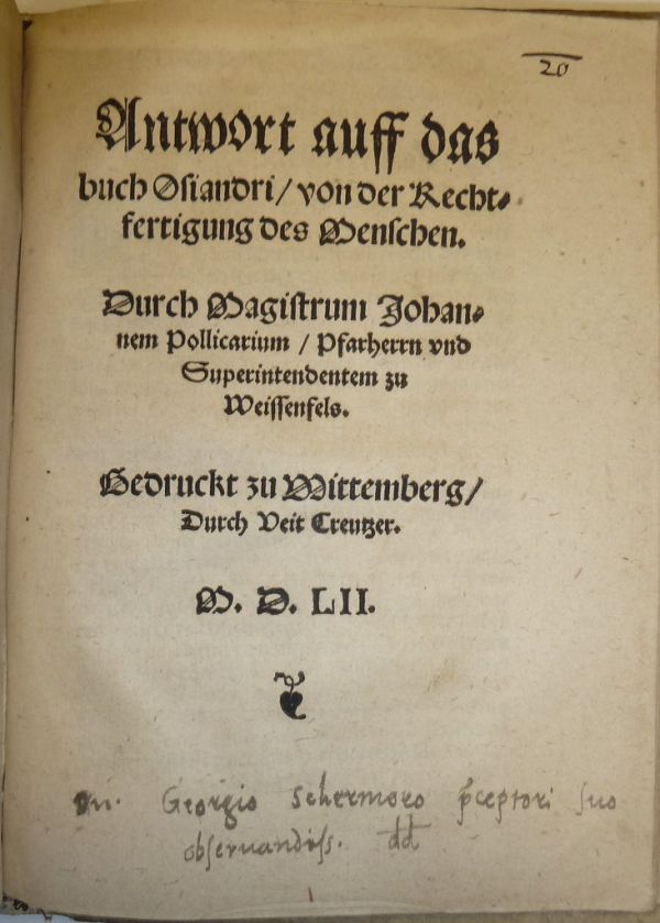 Georg Schermer, d. 1597