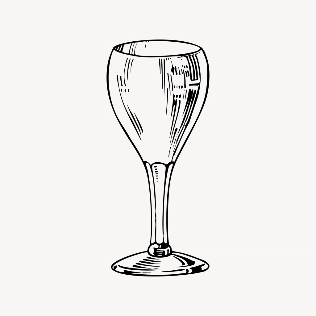 Goblet clipart, drawing illustration vector