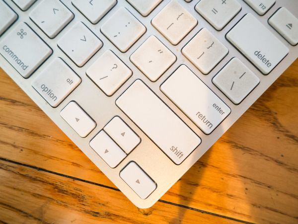 Grey Keyboard with Flat Keys