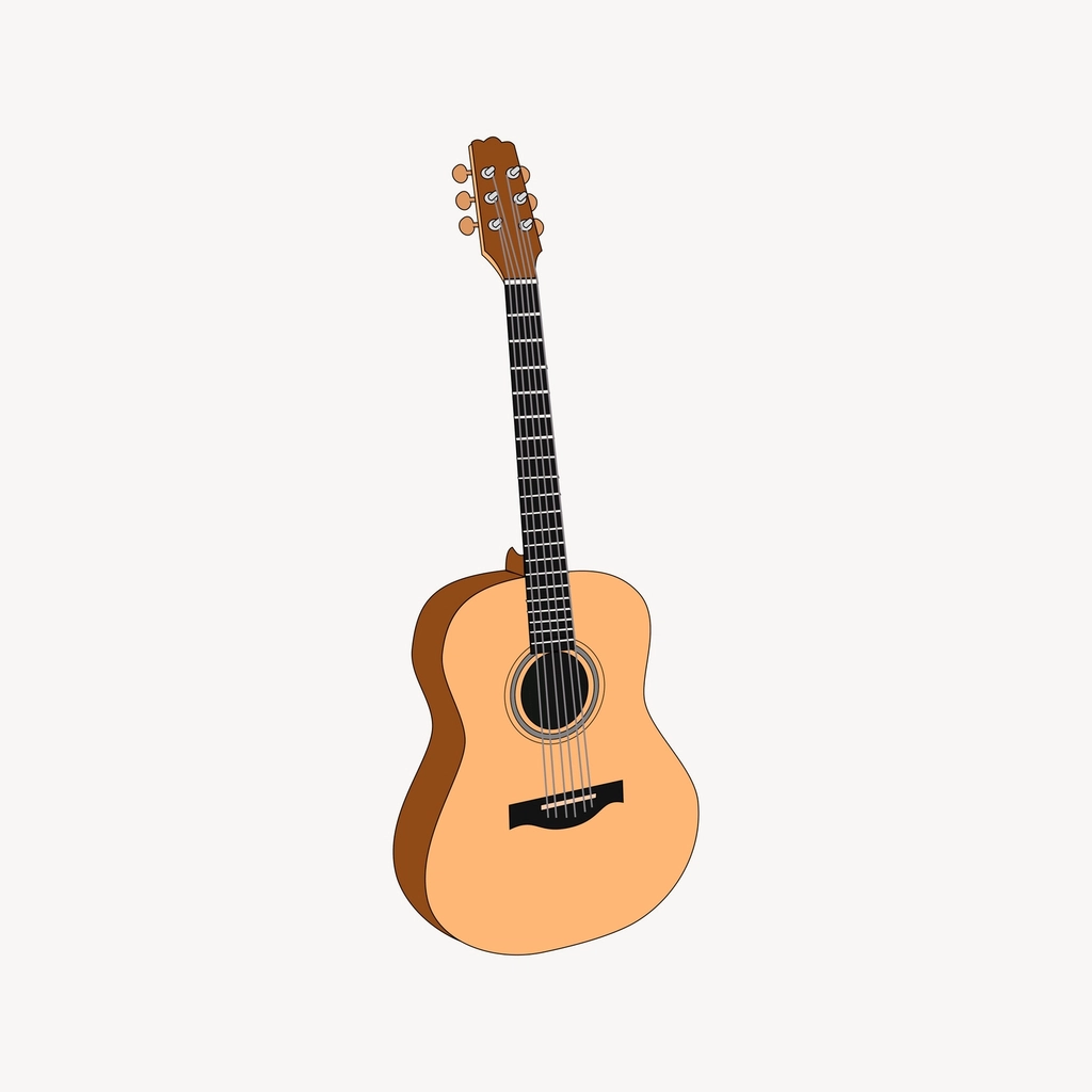 Guitar clipart, vector illustration vector
