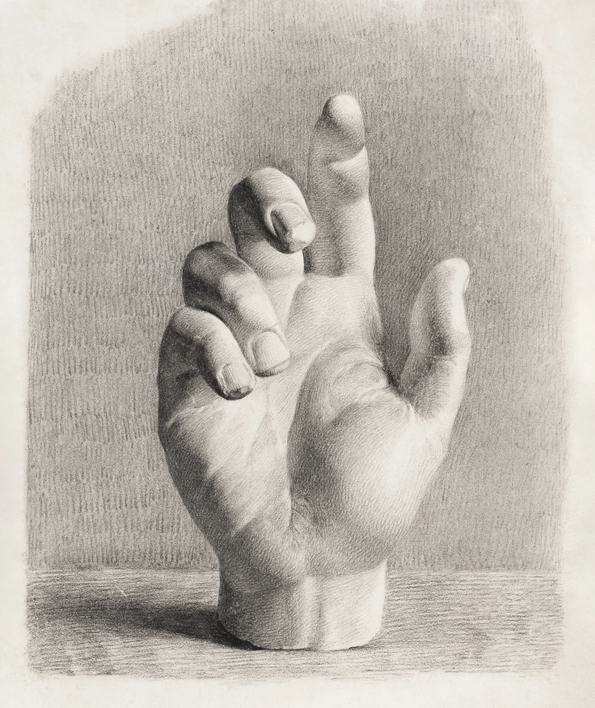 hand, drawn plaster Dankvart Dreyer