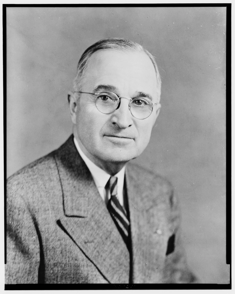 Harry Truman, half-length portrait, facing