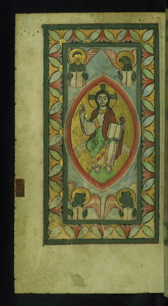 Helmarshausen Psalter, Christ in Majesty, Walters Manuscript W.10, fol. 77v