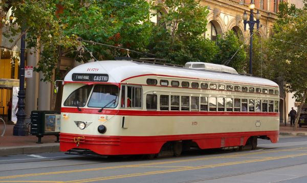 Historic Streetcars in San Francisco No.1079