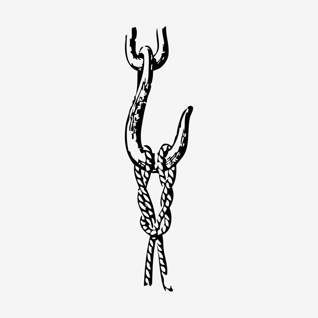 Hook hand drawn illustration, sailing