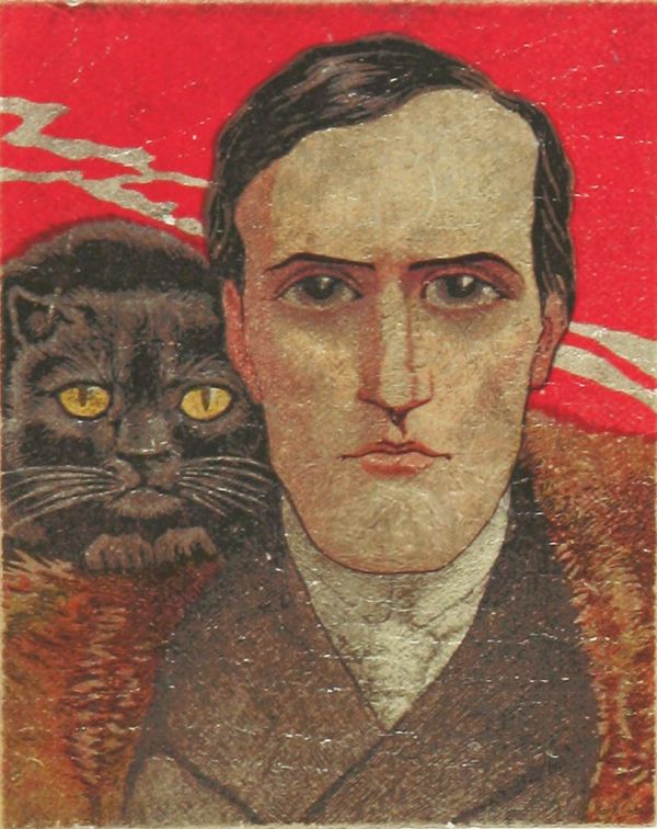 H.P. Lovecraft and cat?