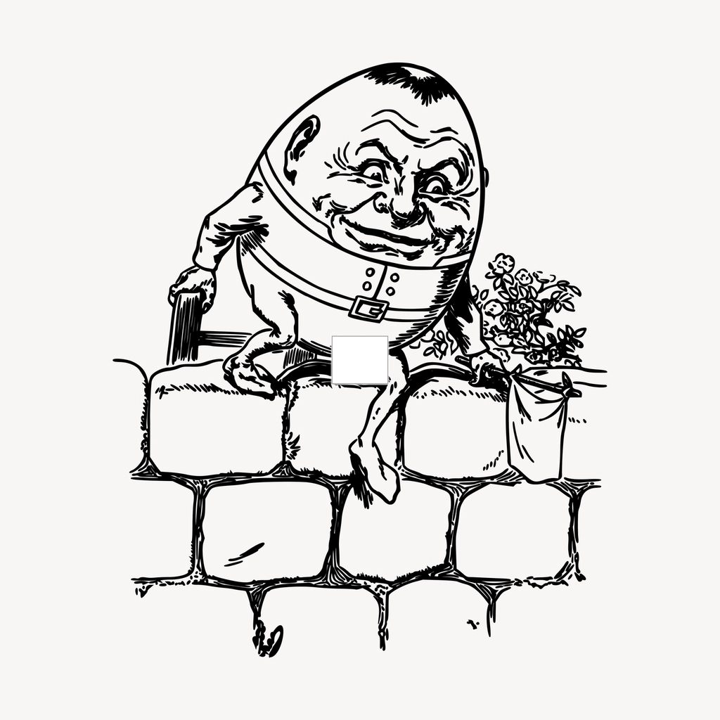 Humpty Dumpty hand drawn clipart