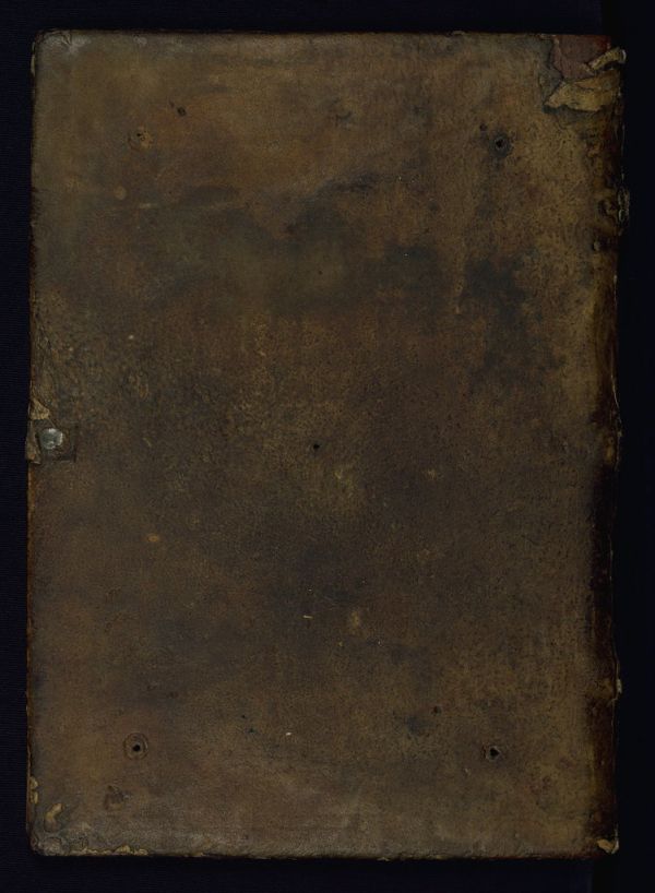 Illuminated Manuscript, Gloss on The lamentations of Jeremiah, Original binding, Walters Manuscript W.30, Lower board outside