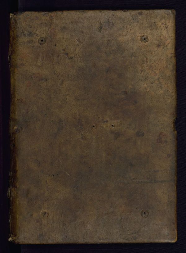 Illuminated Manuscript, Gloss on The lamentations of Jeremiah, Original binding, Walters Manuscript W.30, Upper board outside
