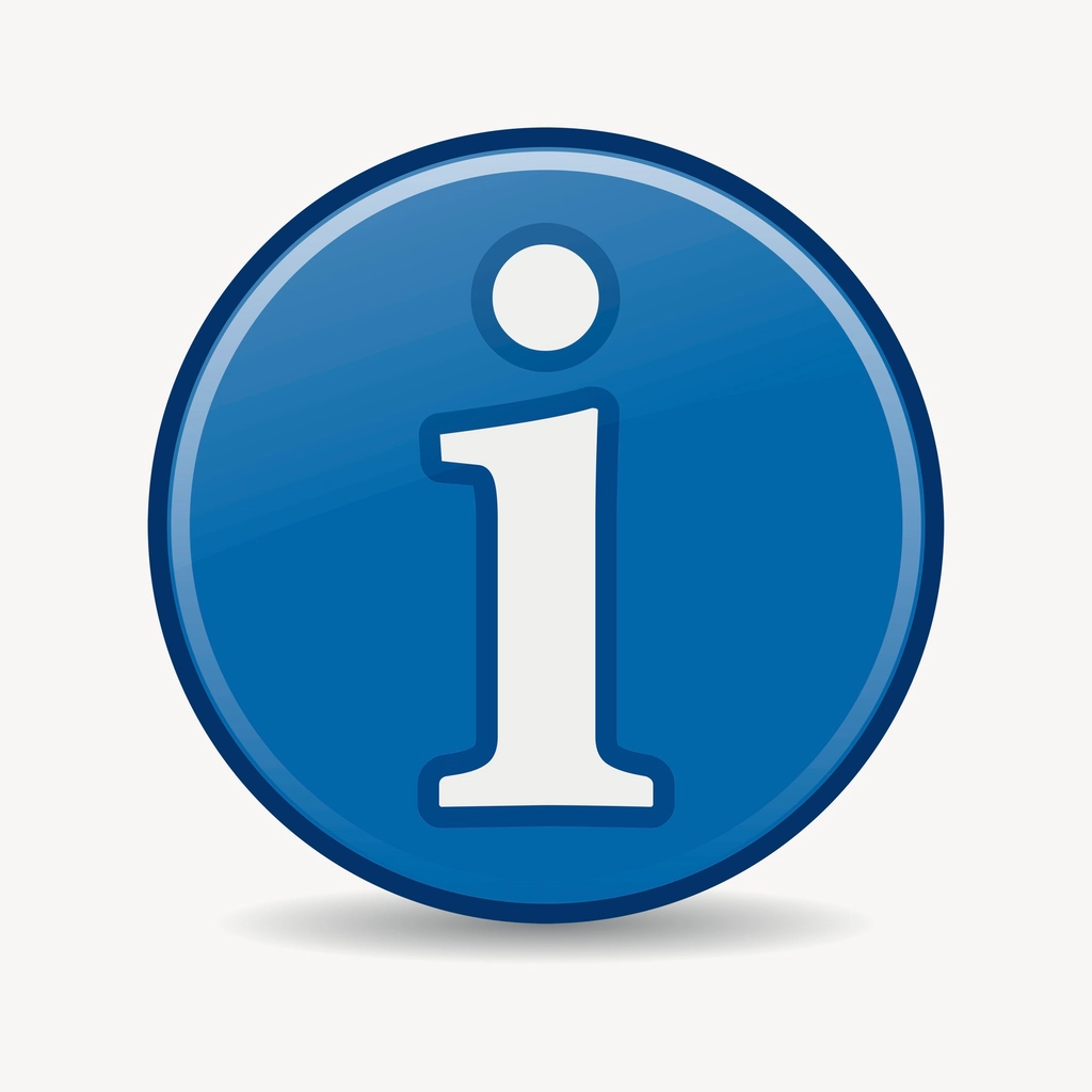 Information icon clipart, illustration psd