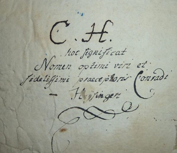 Inscription: possibly Konrad Heusinger (1752-1820)