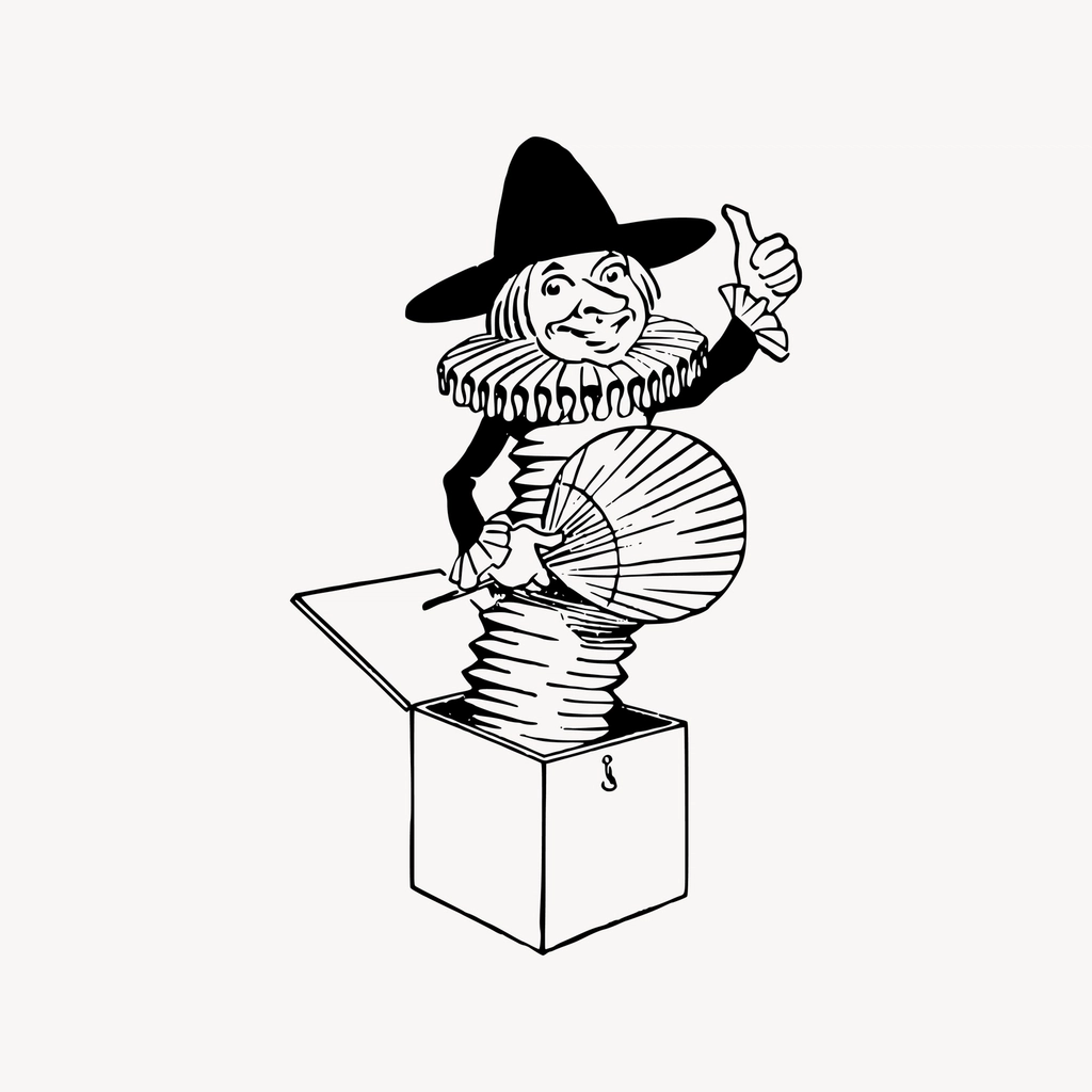 Jack Box clipart, drawing illustration