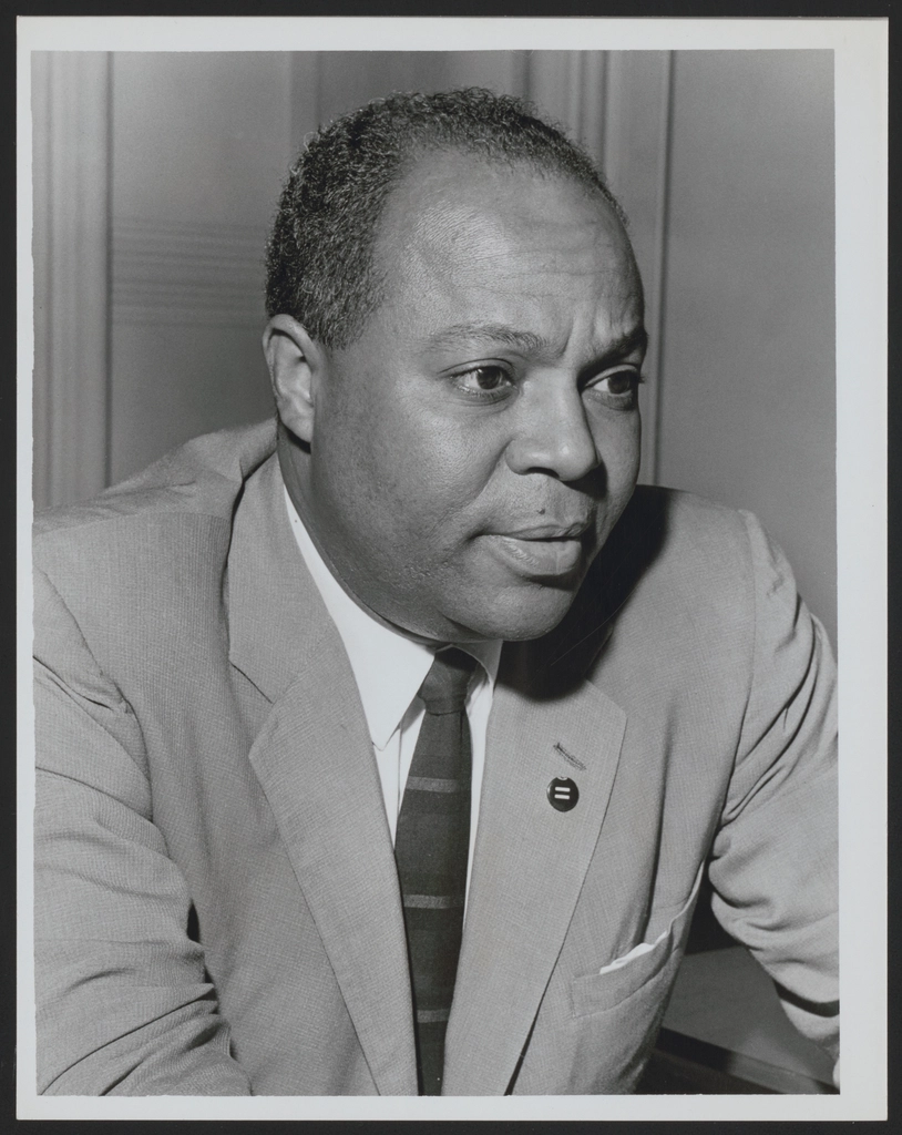 James Farmer, head-and-shoulders portrait, facing