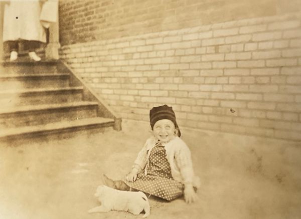 James Sharp and his first pet