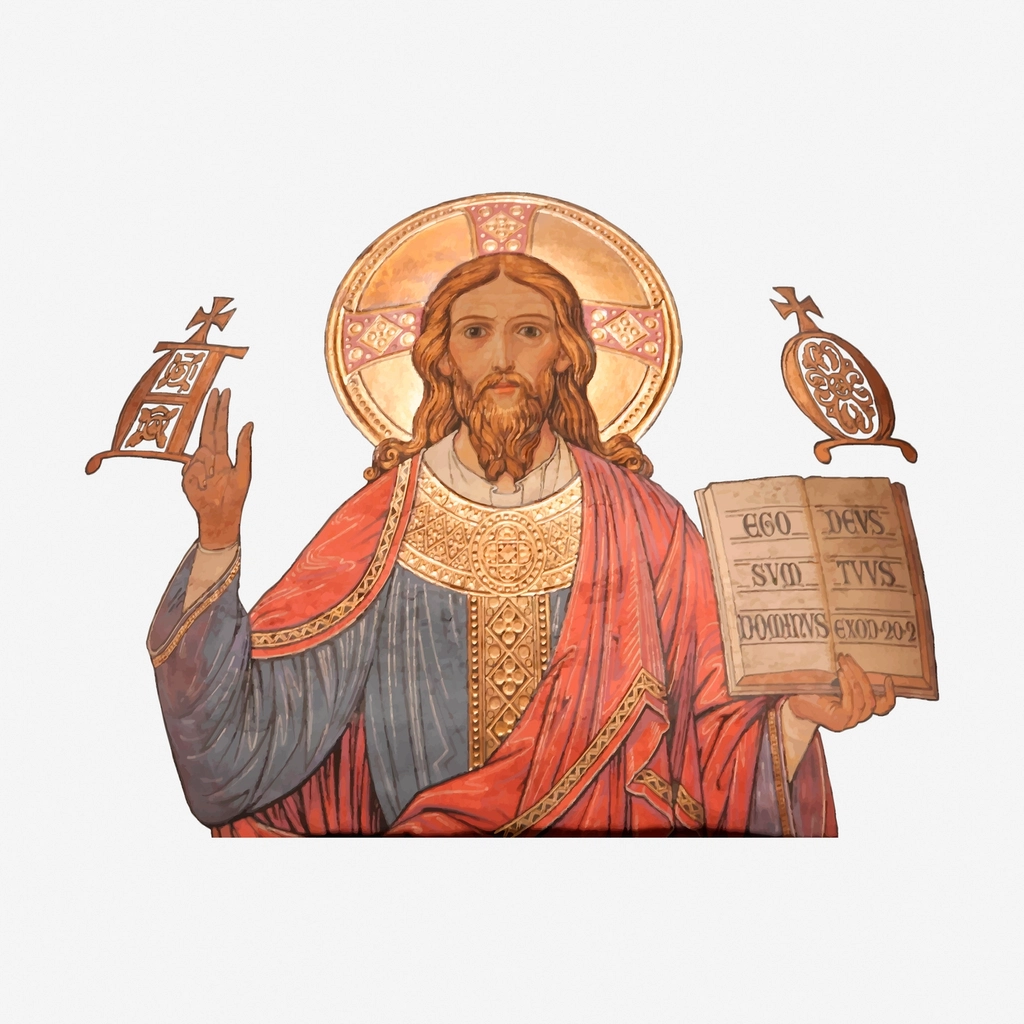 Jesus Christ hand drawn illustration