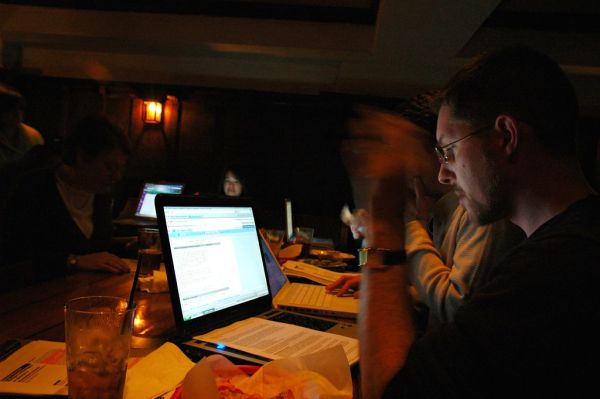Joel at the iSchool Study group, University Inn, Seattle, Washington, USA