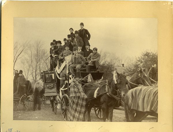 KOA Society Coach, Andover Exeter football game, 1891