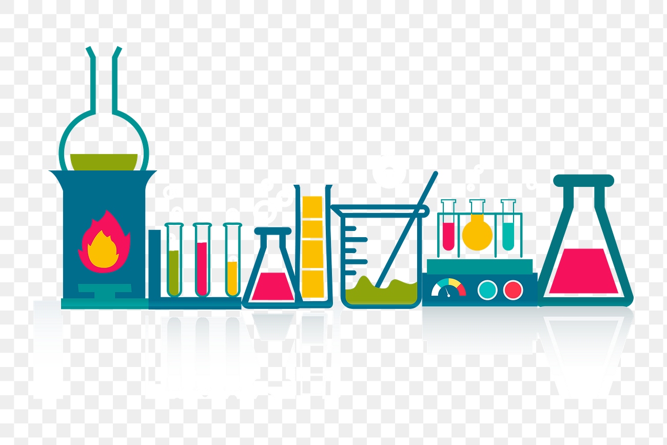 Laboratory png clipart illustration, transparent