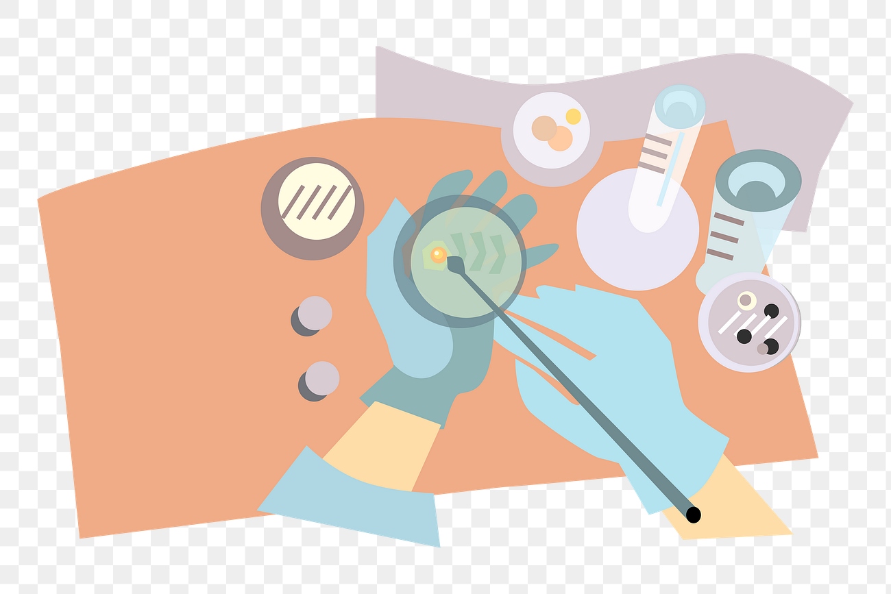 Laboratory png sticker, science illustration