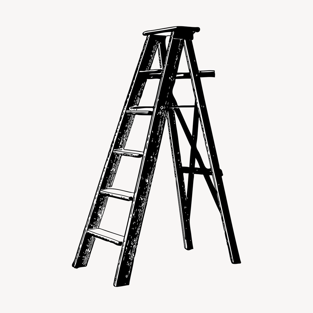 Ladder hand drawn clipart, equipment